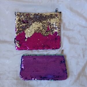 Sequin cosmetic bags